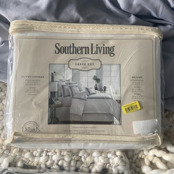 NWT Southern Living Full/Queen White Duvet Cover - Picture 3 of 4